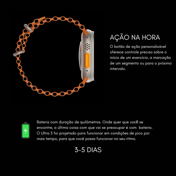 Ultra 3w Series 10 49mm Chatgpt Gps Nfc - Imagem 3