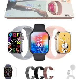 Smartwatch Gs10 Mini 41mm Tela Amoled + Brindes Preto Milanese Preto Preto