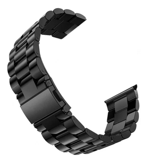 Pulseira De Aço Inox Para Smartwatch Series 6 7 8 9 Se Ultra Cor Preto - Imagem 2