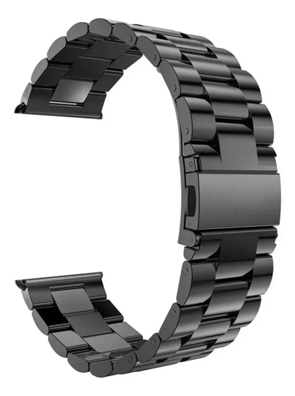 Pulseira De Aço Inox Para Smartwatch Series 6 7 8 9 Se Ultra Cor Preto