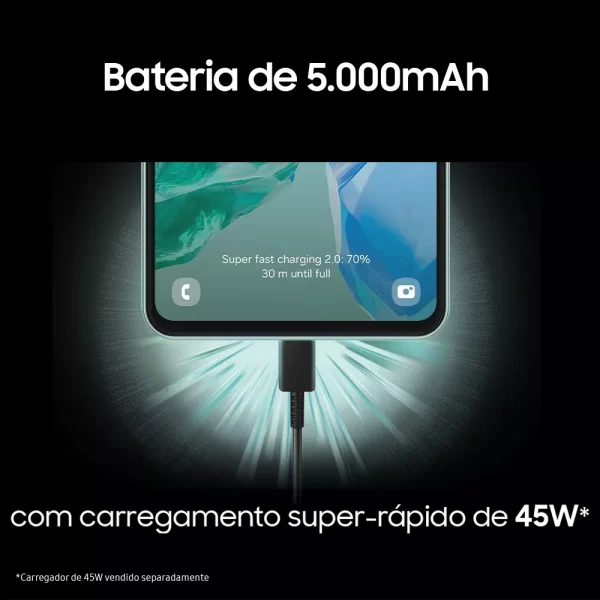 Samsung Galaxy M55 5G Dual SIM 256 GB Azul Escuro 8 GB RAM - Imagem 5