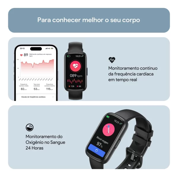 Smartband Tranya ES11, Tela Hd Touch, Notificações - Imagem 9