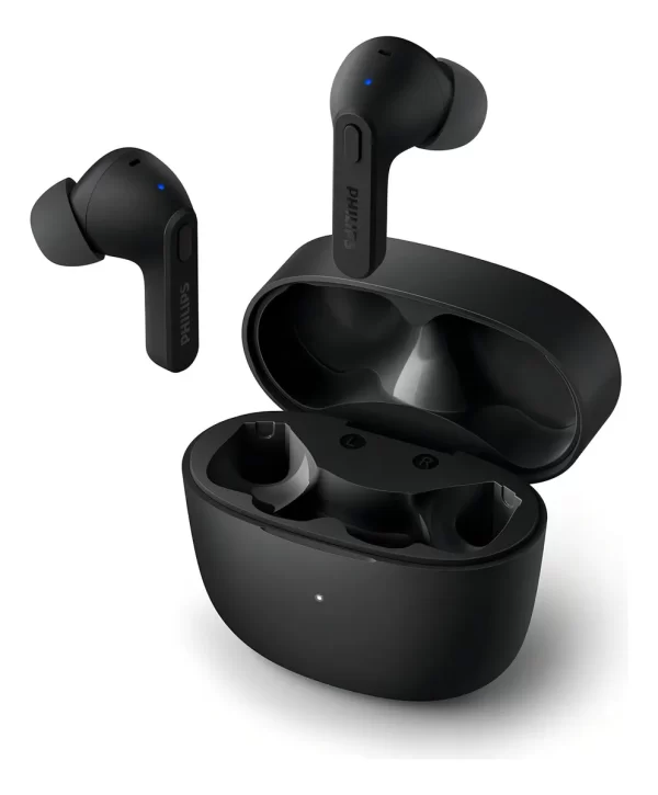 Fone De Ouvido Philips Tat-2206, Com Microfone E Bluetooth Cor Preto