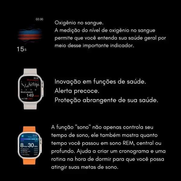 Ultra 3w Series 10 49mm Chatgpt Gps Nfc - Imagem 8