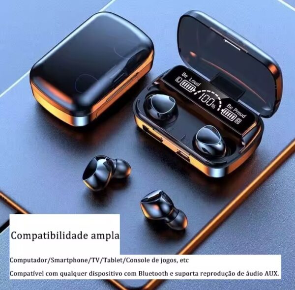 M10 Fone De Ouvido bluetooth 5.1 Com display Led Tws - Imagem 5
