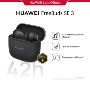 HUAWEI FreeBuds SE 3 | Fone de Ouvido Bluetooth Sem Fio| 42 h de Reprodução de Música