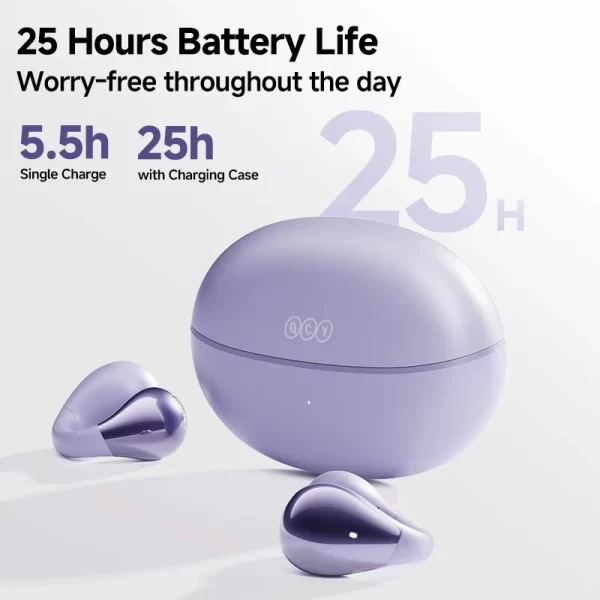QCY T33 Crossky C30 Fones De Ouvido Com Clipe De Orelha Bluetooth 5.4 Abertos Sem Fio Esportivos TWS - Imagem 3