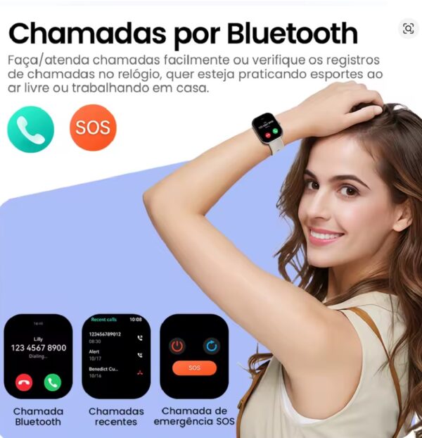 HAYLOU Watch S6 Voz Chamando Smartwatch 2.01 - Imagem 4