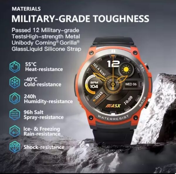 Masx Aurora One Smartwatch Amoled 1.43 Inch Waterproof Pedometer Heart Rate Monitor Bluetooth Calling - Imagem 3
