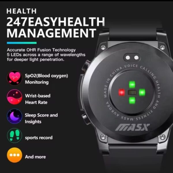 Masx Aurora One Smartwatch Amoled 1.43 Inch Waterproof Pedometer Heart Rate Monitor Bluetooth Calling - Imagem 5