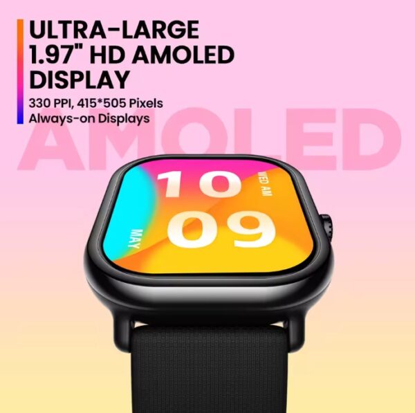 Zeblaze-Smartwatch GTS 3 Pro para homens e mulheres, tela HD AMOLED, rastreamento de saúde e fitness, IP68 impermeável, novo