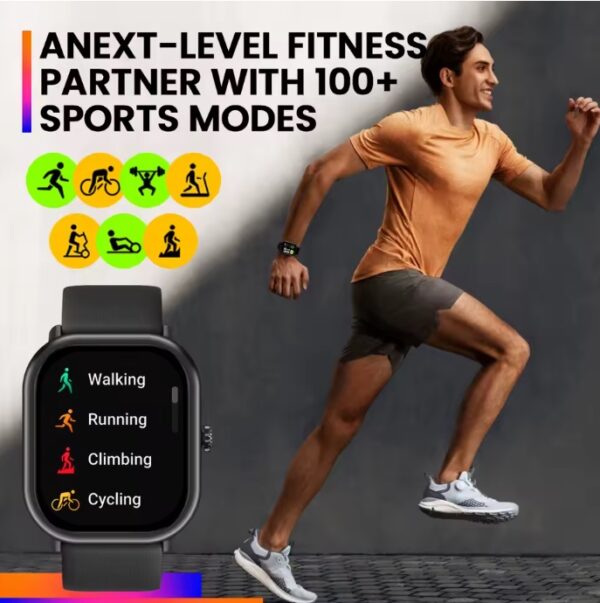 Zeblaze-Smartwatch GTS 3 Pro para homens e mulheres, tela HD AMOLED, rastreamento de saúde e fitness, IP68 impermeável, novo - Imagem 5